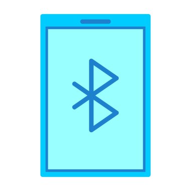 Bluetooth Web simgesi basit illüstrasyon 