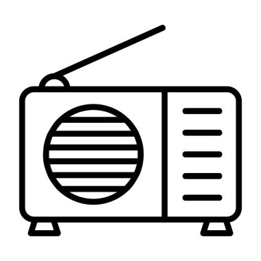 radyo simgesi vektör illüstrasyonu