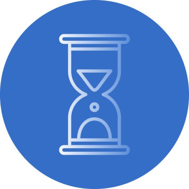 Kum saati. Basit web simgesi tasarımı. Vektör illüstrasyonu 