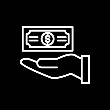 Bağış simgesi, vektör illüstrasyonu, yardım konsepti 