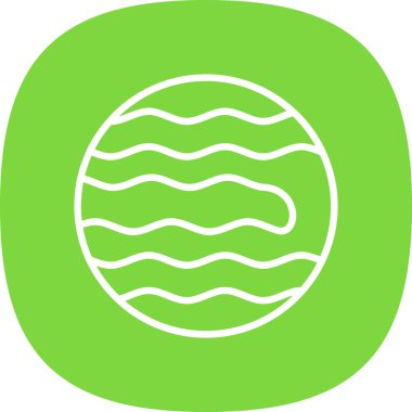 gezegen simgesi, vektör illüstrasyonu basit tasarım