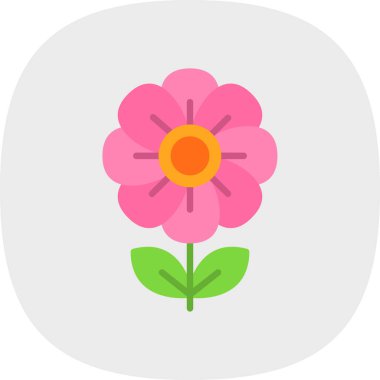 çiçek vektör simgesi, illüstrasyon 