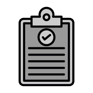 Basit düz pano simgesi vektör illüstrasyon tasarımı