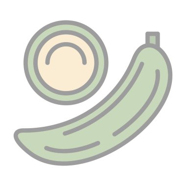 muz meyvesi ikonu vektör çizimi tasarımı