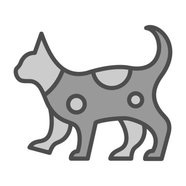 kedi simgesi vektör illüstrasyonu