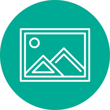 resim simgesi, vektör illüstrasyonu basit tasarım