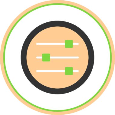 iş düz ikon vektör illüstrasyonu