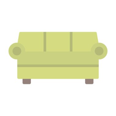 kanepe düz simge vektör