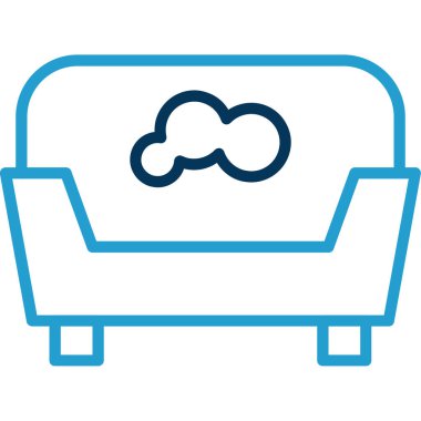 Evcil hayvan yatağı ikon vektör illüstrasyonu