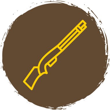 av tüfeği ikonu vektör illüstrasyonu