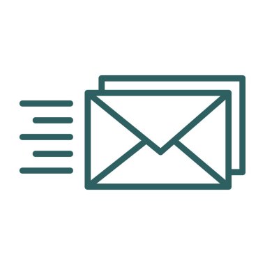 e- posta simgesi, vektör illüstrasyonu basit tasarım