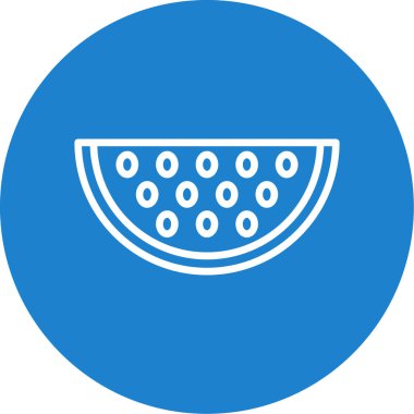 Karpuz simgesi basit illüstrasyon