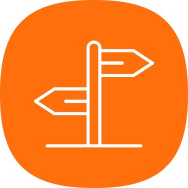 Ok simgesi. düz illüstrasyon vektörü