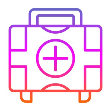 Çanta. Web simgesi basit illüstrasyon