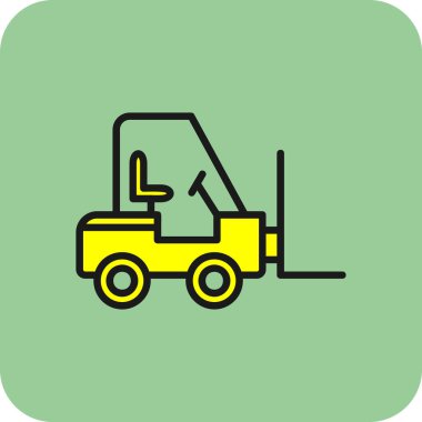 vector illustration of Forklift icon 