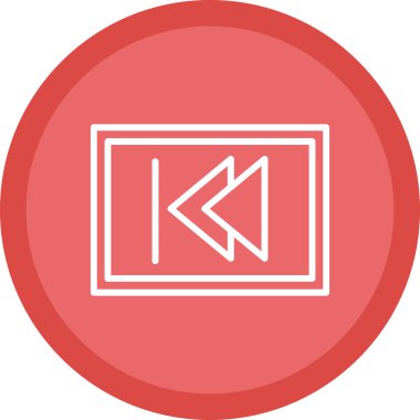 Geri dön, oku geri götür, sol vektör simgesi. Geriye, önceki düğme 