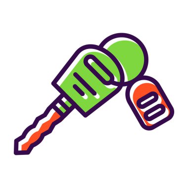 Anahtar. Web simgesi basit illüstrasyon