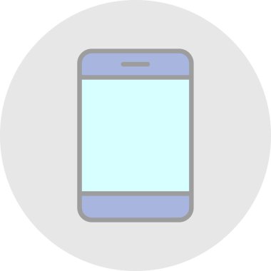 Akıllı telefon simgesinin vektör illüstrasyonu 