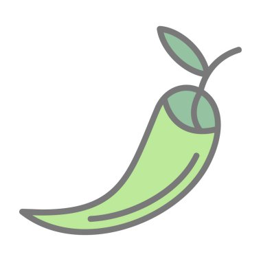 chili pepper simge vektör illüstrasyonu