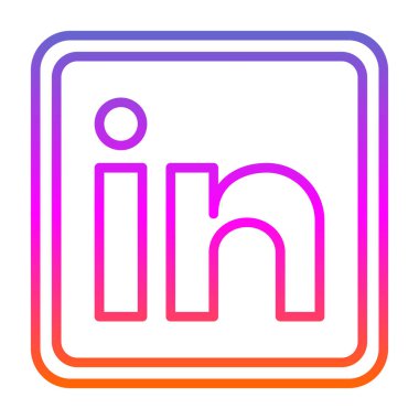 Logo vektör işareti LinkedIn American business in famous syon social media design 