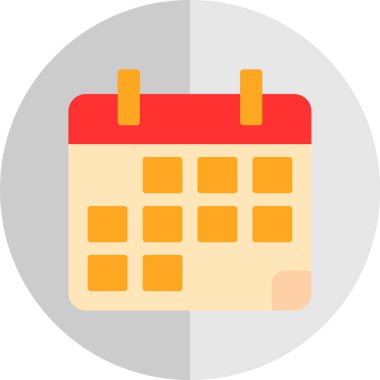 Takvim simgesi, vektör çizimi