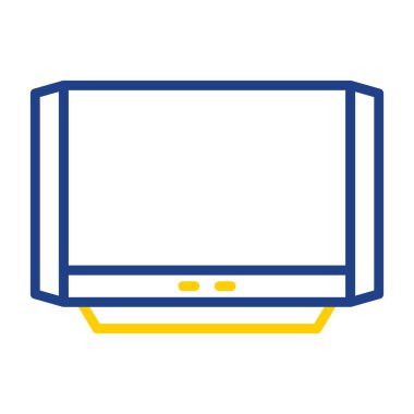 TV simgesi vektör illüstrasyonu 