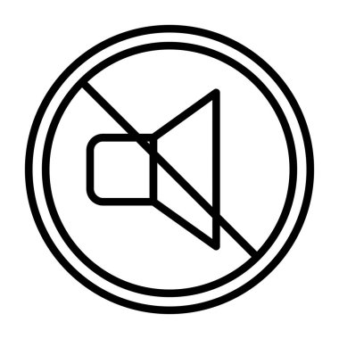 ses simgesi vektör resimlemesini kapat