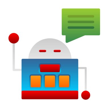 Chatbot simgesi vektör çizimi