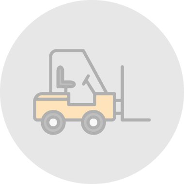 vector illustration of Forklift icon 