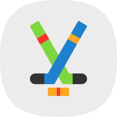 Modern Hokey simgesinin vektör çizimi                          