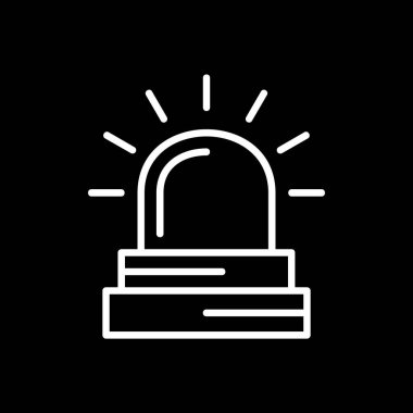 Beyaz arka plan üzerinde izole alarm simgesini 