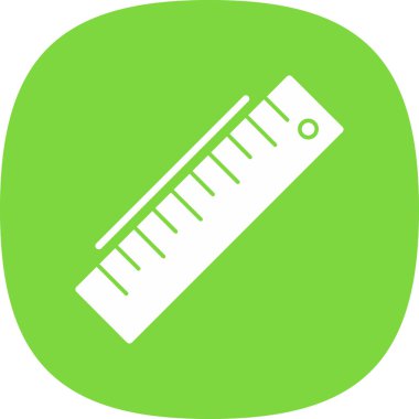 ruler icon, vector illustration simple design