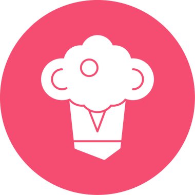 Şef şapka simgesinin vektör çizimi