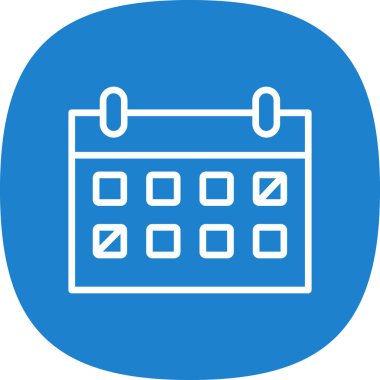 Takvim simgesi, vektör çizimi