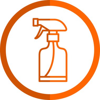 sprey şişe kutsal kişilerin resmi, vektör çizim