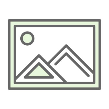 resim simgesi, vektör illüstrasyonu basit tasarım