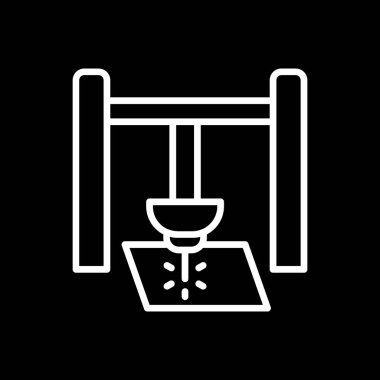 Lazer ağ simgesi vektör illüstrasyonu