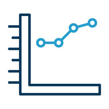 Beyaz arkaplanda grafik vektör simgesi