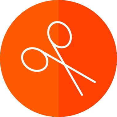 İzole edilmiş arkaplanda makas simgesi