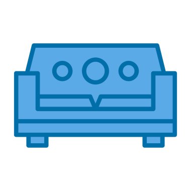 Kanepe. Web simgesi basit tasarım