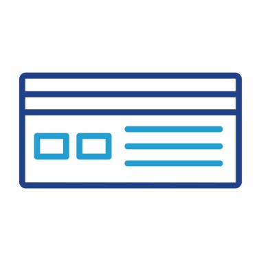 Kredi kartı vektör illüstrasyonu 