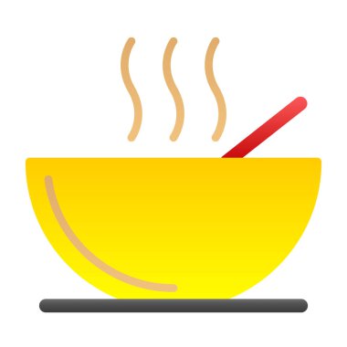 Çorba. Web simgesi basit illüstrasyon