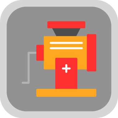 Et Öğütücü simgesi, vektör illüstrasyonu 