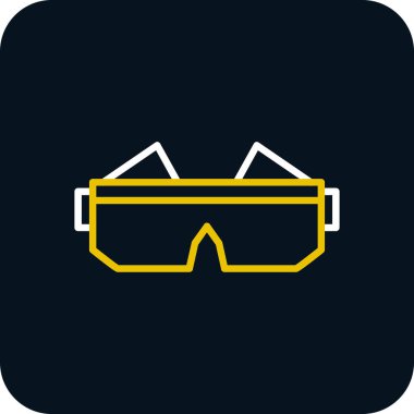 Gözlük. Web simgesi basit illüstrasyon 