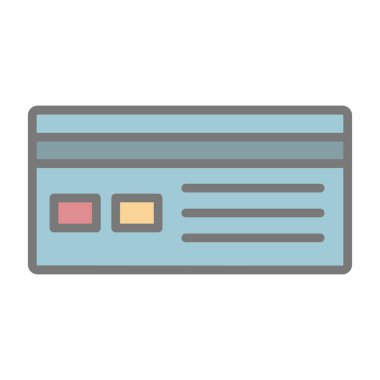 Kredi kartı vektör illüstrasyonu 