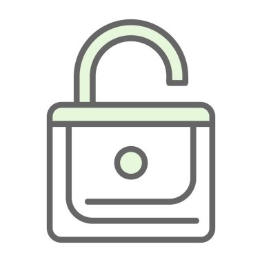 Kilitlenmemiş işaret vektörü çizimi.