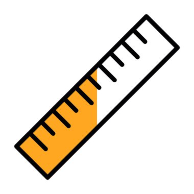 ruler icon, vector illustration simple design