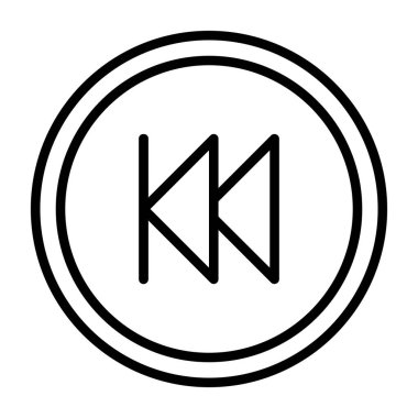 Simge vektör illüstrasyon tasarımını geri al