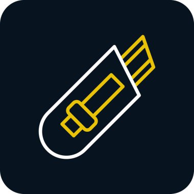 Cutter ağ simgesi vektör illüstrasyonu