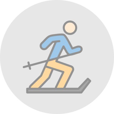 Kayak simgesi, vektör basit illüstrasyon